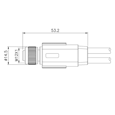 Cavo impermeabile di Pin Plug M12 del separatore 5 del connettore Y dell'azionatore di sensore IP68