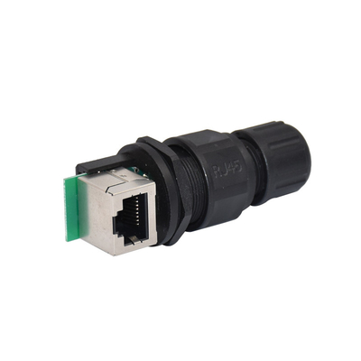 Connettore impermeabile di Ethernet Rj45 dell'accoppiatore IP68 Rj45 del supporto all'aperto del pannello